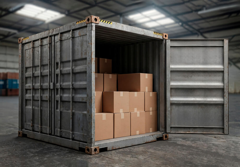 2152001519 Conteneur de stockage neuf de 3 mètres (10 pieds) de hauteur avec porte enroulable