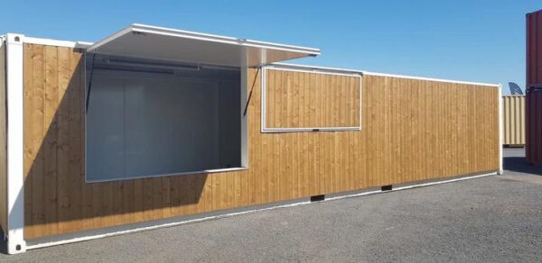CONTENEURS-BAR EN BOIS DE 40 PIEDS