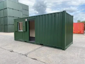 Bureau aménagé dans un conteneur maritime de 20 pieds (C7510)